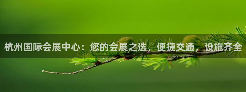 果博总台电话：杭州国际会展中心：您的会展之选，便捷交通，设施齐全