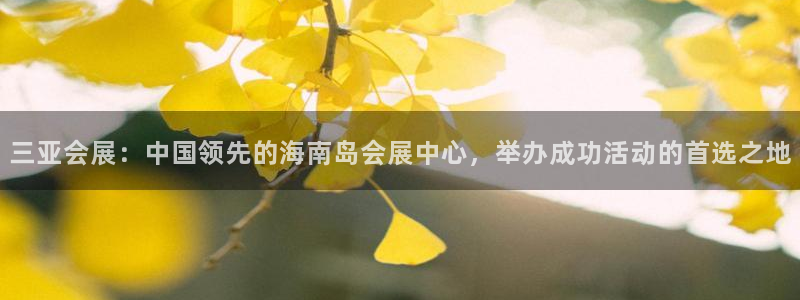 果博公司：三亚会展：中国领先的海南岛会展中心，举办成功活动的首选之地